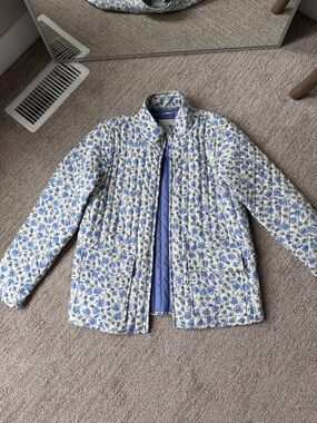 Bagatelle Blue Floral Quilted Jacket